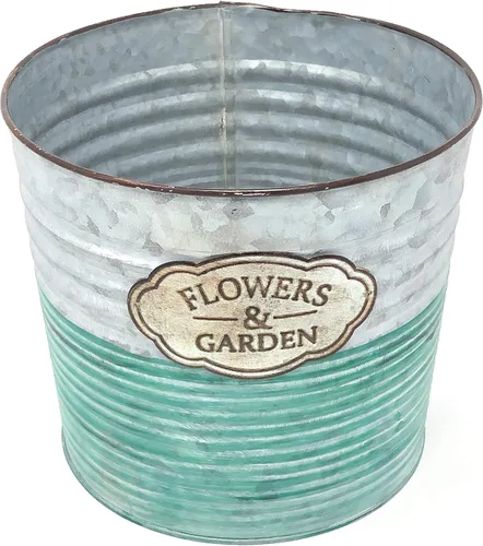 Miniatura 8 de allgala Maceta galvanizada para decoración interior y exterior-7 "-HD60073