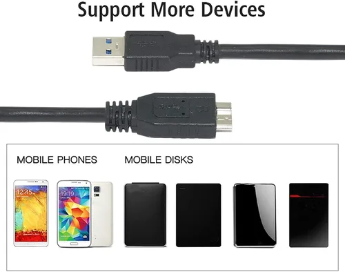 Miniatura 4 de Master Cables Cable USB 3.0 de repuesto compatible con discos duros resistentes Lacie