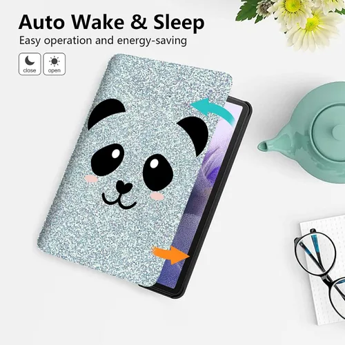 Miniatura 126 de Funda para tablet Fire 7 (12ª generación, versión 2022), delgada, a prueba de golpes, delgada, de piel sintética, con función de apagado/encendido