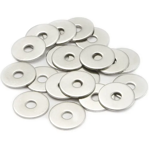 20 arandelas M6, arandelas planas de metal M6 x 0.984 in de grosor de 0.069 pulgadas - arandelas de acero inoxidable 304, arandelas de metal anchas