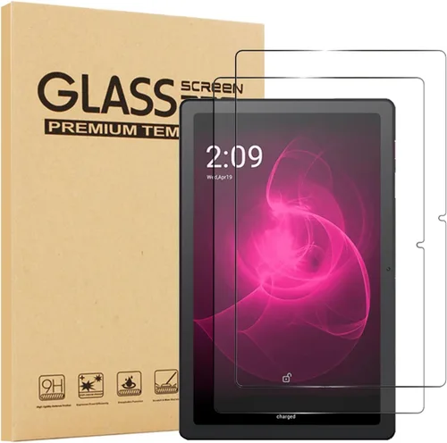 Paquete de 2 protectores de pantalla para T-Mobile Revvl Tab 5G 10.36" Tablet 2023 – Película de vidrio templado de alta definición dureza 9H