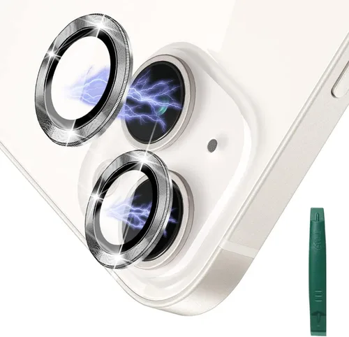 Miniatura 12 de Protector de lente de cámara de metal de aleación de alta calidad, protector de pantalla de vidrio templado compatible con iPhone 14 / Plus, ultra