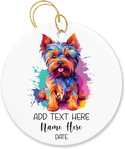 Miniatura 11 de Adorno personalizado de Chow Chow Chow de Navidad 2025, regalo de adorno de árbol de Navidad para amantes de los perros, adorno único de Navidad