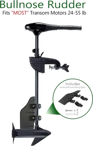 Miniatura 3 de Bullnose timón Kit de sobre timón para abrazadera para 24 – 55 Thrust Trolling Motors: accesorio para lanchas de pedales, pontones, kayaks, o canoas