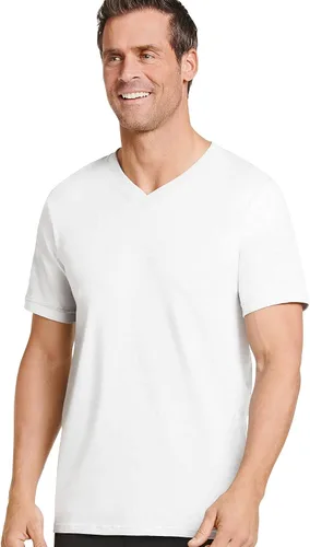 Miniatura 3 de Jockey Camiseta interior clásica con cuello en V para hombre, paquete de 3