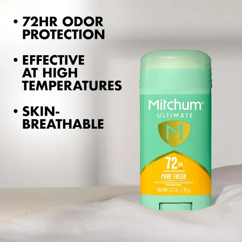 Miniatura 2 de Mitchum Ultimate 72H Odor Protection Antitranspirante y desodorante para mujer, sólido invisible, puro fresco, paquete de 2