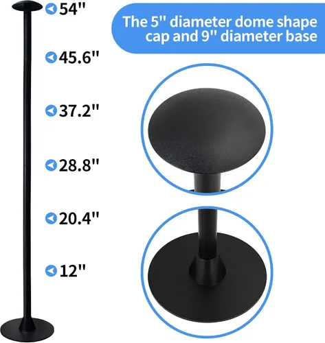 Miniatura 3 de NEXCOVER Soporte para cubierta de barco, paquete de 2 postes ajustables de ABS (12 pies a 54 pies), postes de cubierta de barco