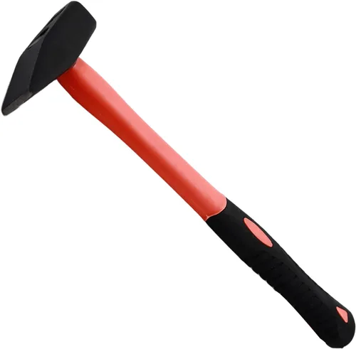 Miniatura 4 de Aicosineg Martillo de pein cruzado de 12 pulgadas, martillo de herrero de acero de alto carbono, cabeza oblicua cuadrada, martillo de reparación