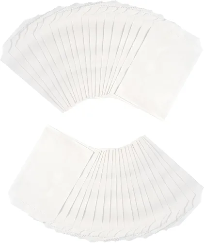 Miniatura 4 de FOCCIUP 100 Piezas Bolsas de Papel Kraft Blanco de Tamaño Mini de 3x5 Pulgadas para Dulces, Bolsas de Regalo Planas para Fiestas Blanco-3x5 Pulgadas