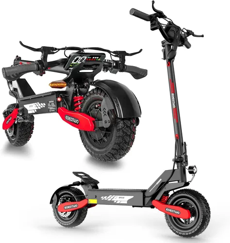 Miniatura 14 de Patinete eléctrico para adultos, 1200 W/2400 W Motor de pico Fast E, neumáticos todoterreno de 11 pulgadas, hasta 31/40 MPH y 20/45 millas de largo