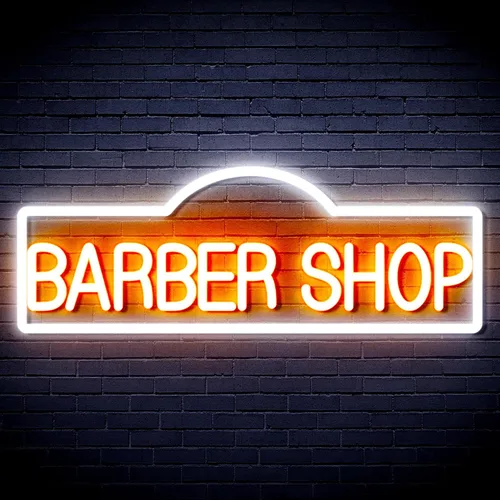 Miniatura 31 de ADVPRO Señal de neón LED de silicona flexible de Barber Shop - rojo y azul - st16s42-fnu0358-rb