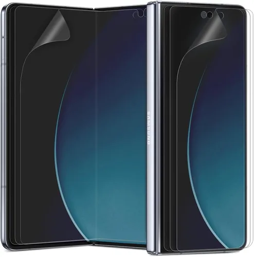 Miniatura 10 de [Paquete de 3+3] para Samsung Galaxy Z Fold 3 5G, protector de pantalla mate antirreflejos EPU+TPU, interior + 3 unidades frontales, antihuellas