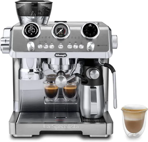 Miniatura 8 de De'Longhi La Specialista Opera Máquina de Espresso – Cafetera de Preparación en Frío y Espresso con Apisonamiento Inteligente, Molinillo de Muelas
