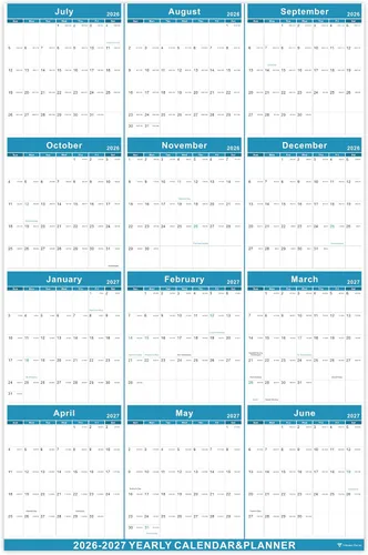 Miniatura 14 de Vibrant Focus Calendario de Pared Anual 2026 - calendario anual 2026, Calendario de Pared Anual 2026 y Planificador con Papel Grueso, Enero 2026