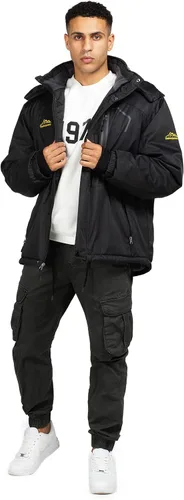 Miniatura 7 de CorBuyit Chaqueta de esquí con capucha para hombre, abrigo impermeable de nieve