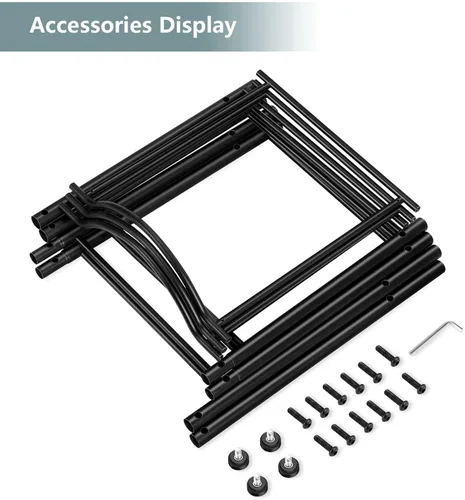 Miniatura 5 de MOOACE Estante para jarra de agua de 3 niveles, soporte desmontable para botellas de agua de 5 galones, estante de almacenamiento, color negro