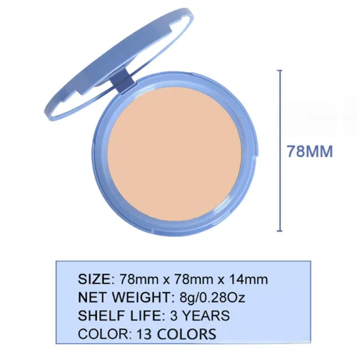 Miniatura 6 de Polvos compactos de control de aceite para el rostro de Kaely, polvo compacto mate de perfección, maquillaje de acabado duradero a prueba de agua