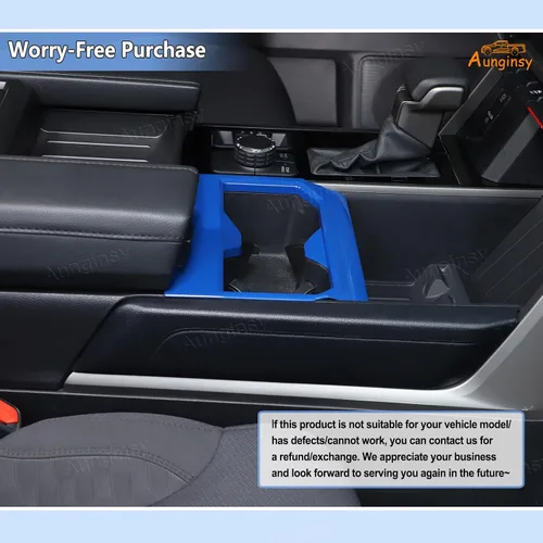 Miniatura 6 de Aunginsy Soporte para reposabrazos central de asiento delantero, cubierta de marco de taza compatible con Toyota Tundra/Sequoia 2022-2025