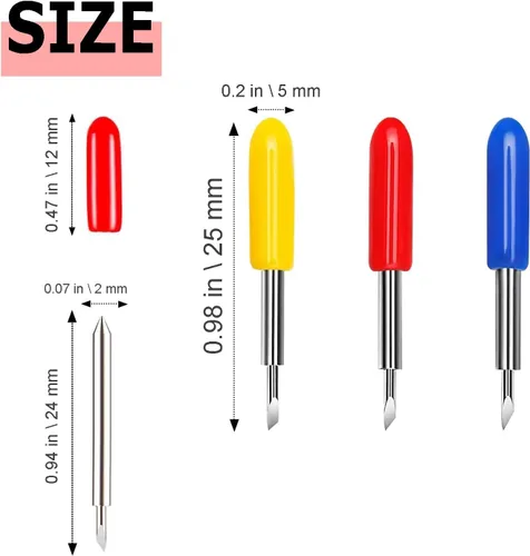 Miniatura 3 de THANMAO 40 cuchillas de repuesto compatibles con máquinas de corte Explore Air 2/Air 3/Maker/Maker 3/4, incluye 40 cuchillas de corte profundo
