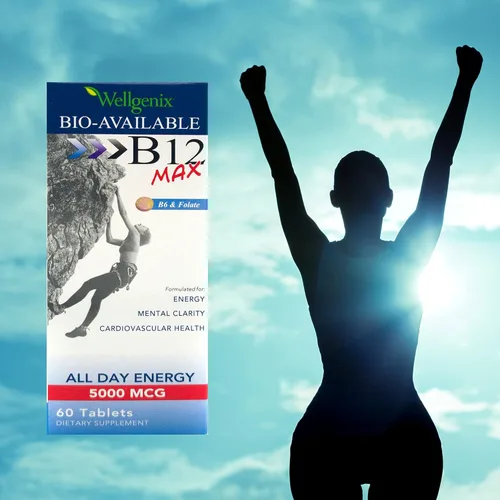 Miniatura 3 de Wellgenix Vitamina de folato sublingual B12 B6 biodisponible formulada para alta absorción, suplemento multivitamínico nutricional (60 unidades) 1