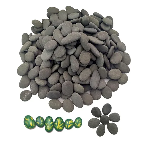 Rocas para pintura, 200 piedras pequeñas de río, piedras lisas seleccionadas a mano para petroglifos artesanales, actividades de pintura, decoración