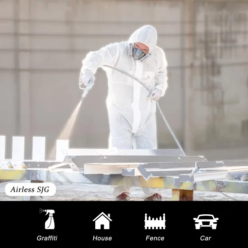 Miniatura 6 de Pistola de pulverización de pintura sin aire de 3600 PSI, con 1 protector de punta, 5 puntas de pulverización y 5 filtros de pistola de pintura sin