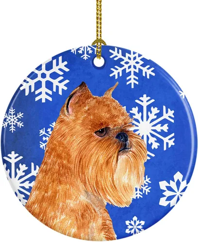 Miniatura 40 de Caroline's Treasures Cavalier Spaniel - Adorno de cerámica para colgar en el árbol de Navidad, para el hogar, Navidad, fiestas, regalo, 3 pulgadas