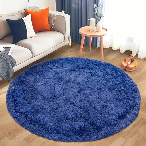 Miniatura 89 de Awaytail Alfombra Esponjosa Lavable 2x3 Pies, Pura Negra Alfombra para Silla de Escritorio Antideslizante, Alfombra Supersuave para Niños