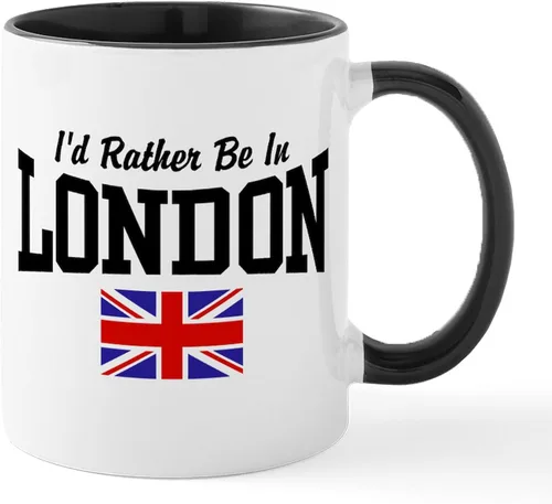Miniatura 99 de CafePress Born American, British By Hea Taza de café de cerámica de 11 oz (11.0 fl oz)