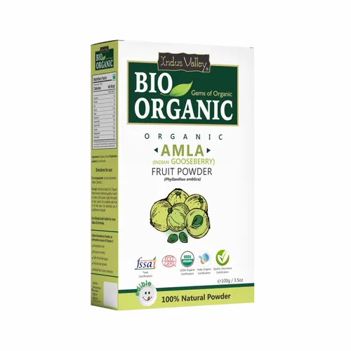 Miniatura 15 de INDUS VALLEY Polvo orgánico de Bhringraj (Eclipta Prostrata) para el crecimiento del cabello, 3.53 oz 100% puro y natural Sin conservantes