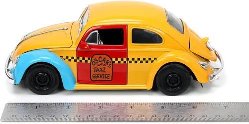 Miniatura 8 de Jada Sesame Street 1:24 1959 Volkswagen Beetle - Coche fundido a presión y figura de Oscar The Grouch de 2.75 pulgadas, juguetes para niños y adultos