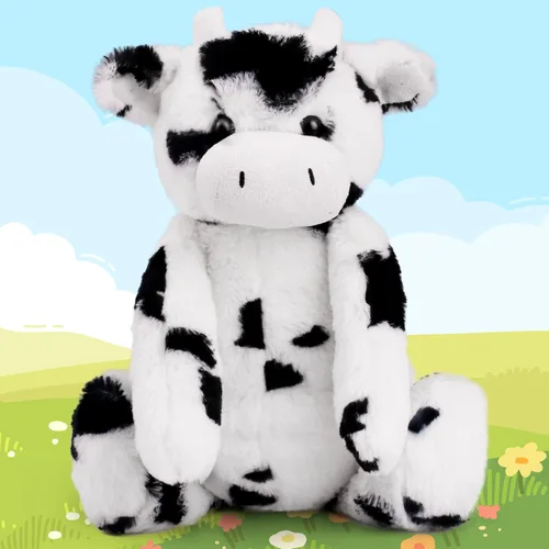 Miniatura 8 de LotFancy Peluche de cordero, peluche suave de cordero de 12 pulgadas, lindos peluches para niños, niñas, bebés, baby shower, Pascua, decoración