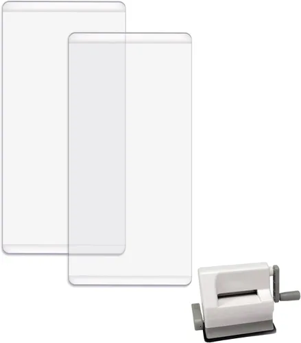 Miniatura 17 de BAOFALI 2 placas adaptadoras de metal de 8.5 x 6 pulgadas para troquelar, placa universal de cuña, placa de corte de metal, herramientas para 2