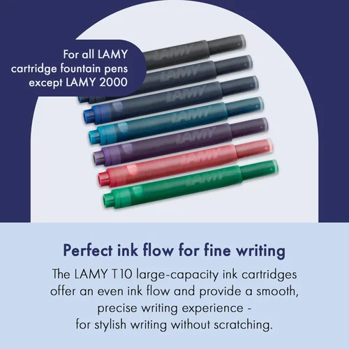 Miniatura 2 de LAMY Cartuchos de tinta T10 con gran capacidad de tinta, adecuados para todos los modelos de pluma estilográfica Lamy - Contenido de 0.0 fl oz por