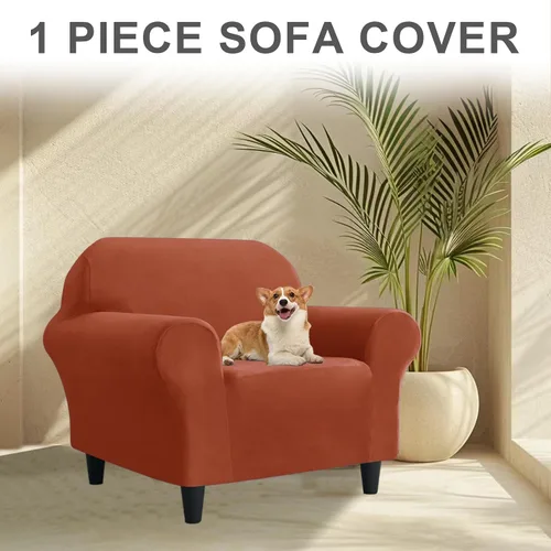 Miniatura 132 de Funda para Sofá de Terciopelo, Fundas Elásticas para Sofá para Funda Principal Separada/Respaldos y Cojines de Asiento, Funda para Sofá, para Fundas