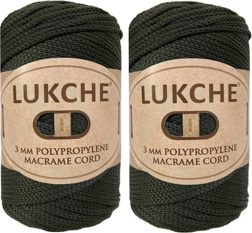 Miniatura 29 de Cordón de macramé de poliéster premium de 3 mm (134.72 metros), (250 g) 100% cuerda de macramé de polipropileno, hilo de crochet de macramé colorido