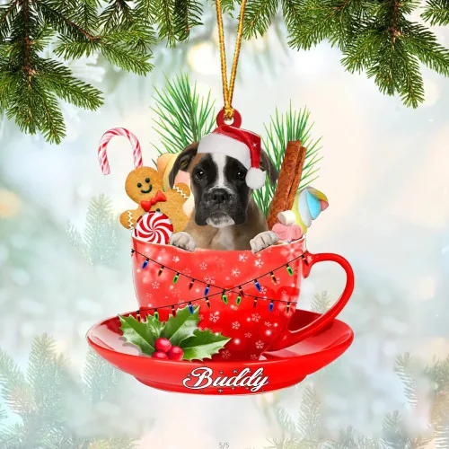 Miniatura 78 de Alaskan Malamute - Adorno acrílico personalizado para perro en taza, adorno de Navidad personalizado para perro 2023, decoración de árbol