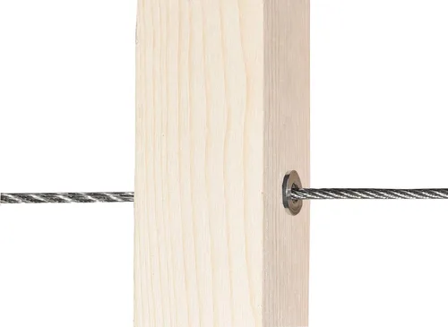 Miniatura 4 de Fundas protectoras para barandilla de cable de alambre de 1/8 pulgadas, postes de madera, barandilla de bricolaje, acero inoxidable T316 grado