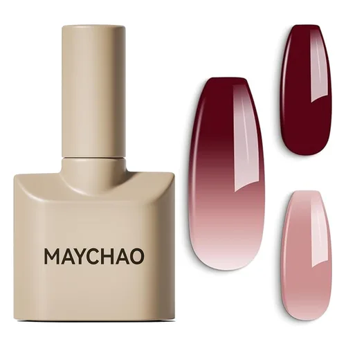 Miniatura 99 de MAYCHAO Esmalte de uñas de gel rosa intenso de 0.5 onzas líquidas, 1 unidad de esmalte de gel rosa brillante, esmalte de uñas que se absorbe con luz