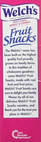 Miniatura 4 de Welch's Fruit Snacks 22 bolsas - Ponche de frutas y bayas y cerezas 0.9 oz