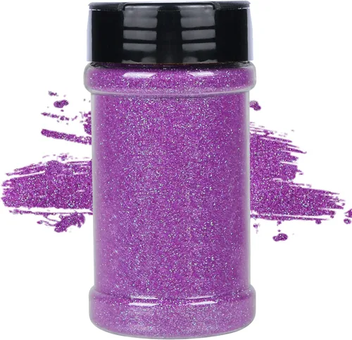 Miniatura 41 de TORC Purpurina fina roja de 1 libra y 16 onzas de purpurina en polvo para vasos, resina para manualidades, slime, cosméticos, pintura de uñas, Rojo