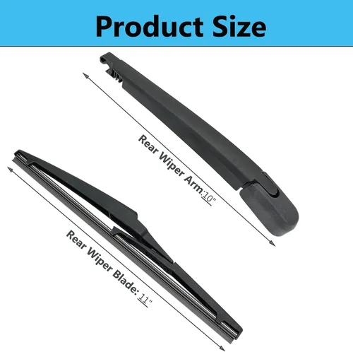 Miniatura 5 de Juego de brazo de limpiaparabrisas trasero de repuesto para Kia Soul 2010-2020, Kia Soul EV 2015-2019, limpiaparabrisas trasero estilo fábrica OE