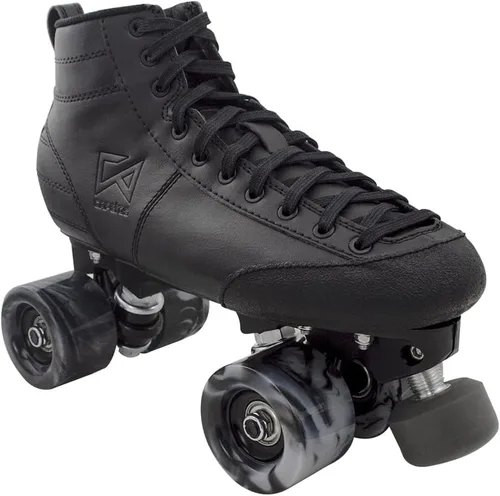 Roller Derby Quad Skate, bota de microfibra con placa de fibra de vidrio, para interiores y exteriores