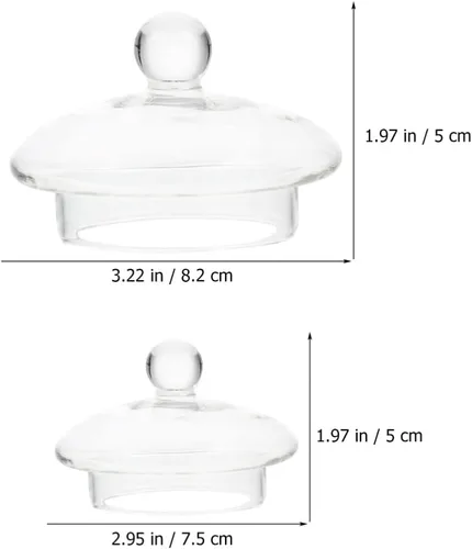 Miniatura 3 de Angoily Tetera de vidrio para tetera, 4 piezas, tapa de tetera de repuesto, tapas de coladores de té, tapas sueltas para tetera de té, cubierta
