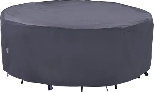 Miniatura 14 de F&J Outdoors Fundas para muebles de patio, impermeables, resistentes a los rayos UV, tela antidesgarros, cubierta para mesa de exterior, cubierta