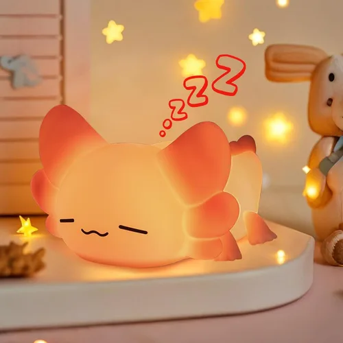 Miniatura 15 de ZKLiLi Luz nocturna para niños, linda lámpara de conejo, 16 colores+toque+luz nocturna de silicona para niños, luces nocturnas de conejo recargables