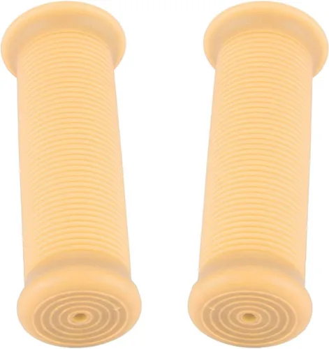 Miniatura 6 de Empuñaduras universales para manillar de motocicleta, 1 pulgada, 0.984 in, par para manillares vintage de poliuretano termoplástico (beige)