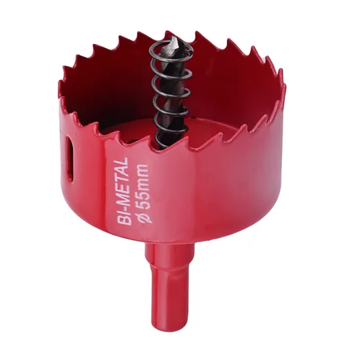 Utoolmart Broca bimetálica de sierra de agujero de 2.165 in/2.16 pulgadas, profundidad de corte de 0.984 in/1 pulgada de profundidad de corte, hoja