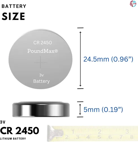 Miniatura 8 de PoundMax CR 2450 Baterías de litio, tipo botón de 3 V, paquete combinado - 5