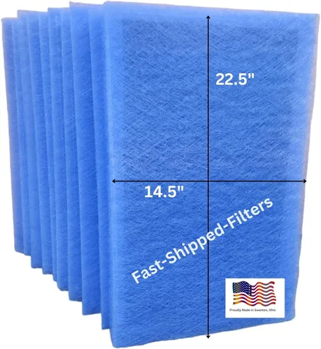 Fast-Shipped-Filters - Paquete de 10 almohadillas de filtro de repuesto de 16 x 25 pulgadas, diseñadas para adaptarse al filtro de aire electrónico
